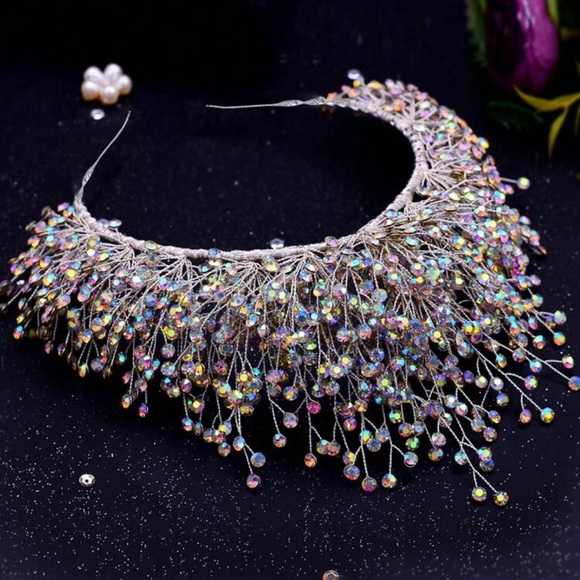 Luxurious Rhinestone Wedding Crown With Rhinestones main image 2